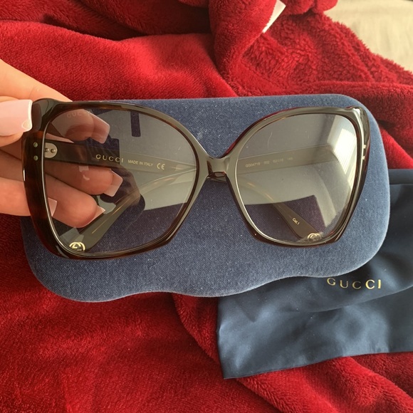 Gucci Oversized Brown Glasses - Picture 11 of 11